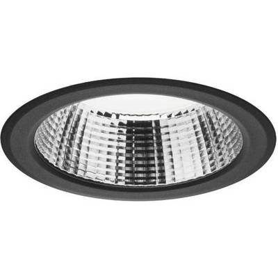 Silverreflektor med räfflat mönster i elliptisk form som sprider ljuset jämnt för att maximera belysningen.
