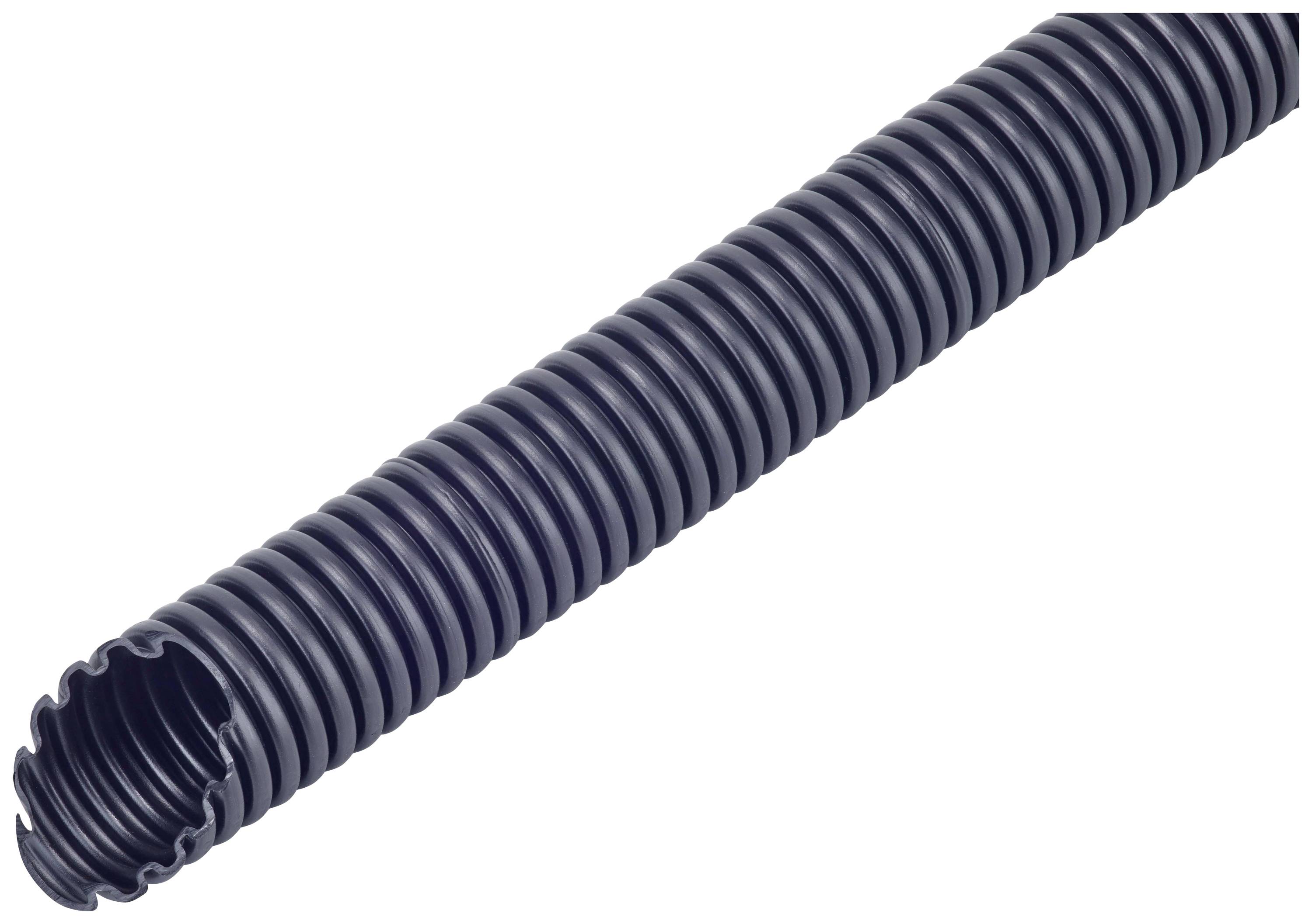 Fränkische Rohrwerke 3090001200 FPPSF-12U.50 Korrugerat rör (value.1363853) Svart 12.3 mm 50 m