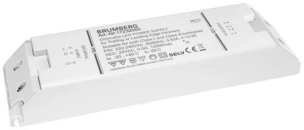 Brumberg 17232000 LED transformator EEK G (A - G) Konstantspänning 120 W  24 V dimbar 1 st