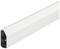 Vit kabelkanal i rektangulär form, sedd från sidan.