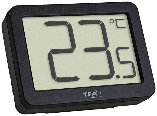 TFA Dostmann Digitales Thermometer Termometer Svart 30.1065.01