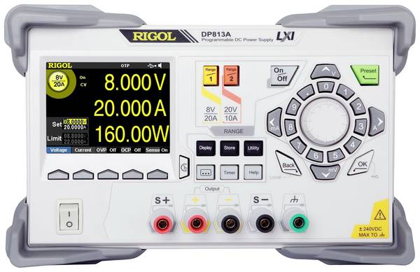 Rigol DP813A Laboratorieaggregat, justerbar  0 - 8 V/DC 0 - 20 A 200 W   Antal utgångar 1 x