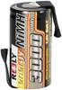 Reely RC Batteri-cell NiMH Sub-C 1.2 V 3000 mAh med lödstift