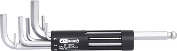 KS Tools Winkelschraubendrehersatz 2-10mm Kugelkopf im Halter Kulled Vinkelskruvmejselset   2 8 delar