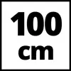'100 cm' på vit bakgrund i svart text.