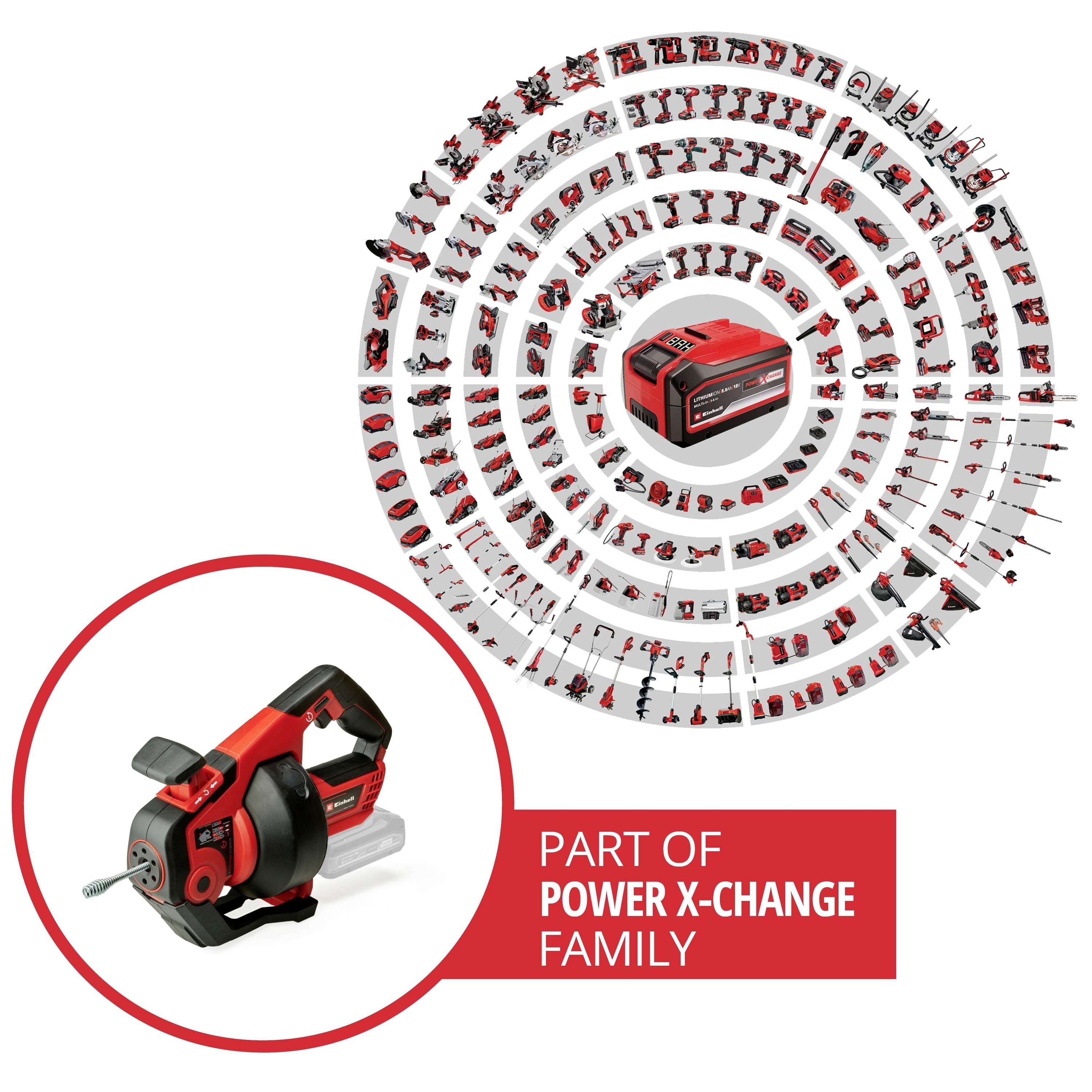 Einhell Power X-Change TE-DA 18/760 Li Solo 4514160 Rörrengöring 362 mm-3