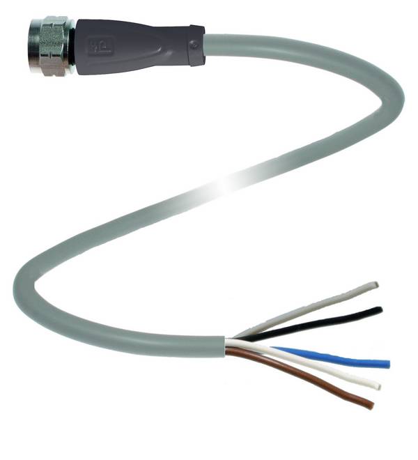 Pepperl+Fuchs 240006-0008 Sensor/ställdon-kontakt, konfektionerad M12 x 1 30 m Antal poler (RJ): 5 1 st