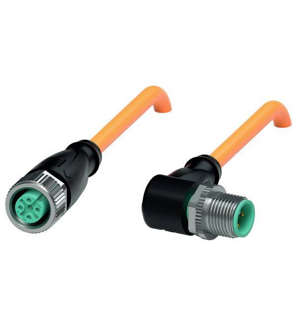 Pepperl+Fuchs 240778-100029 Sensor/ställdon-kontakt, konfektionerad M12 x 1 5 m Antal poler (RJ): 4, 4 1 st