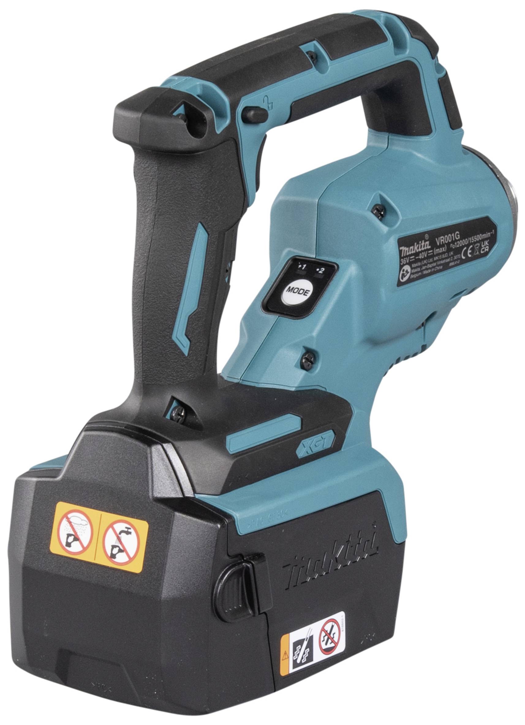 En sladdlös grön handdammsugare med ergonomiskt handtag och manöverknappar på sidan.