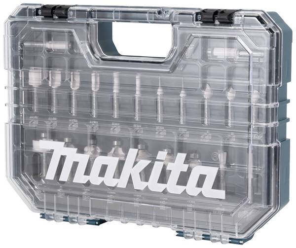 Makita D-74778 Fräs-set     Mått - Diameter Ø 8 mm  Skaft-Ø 8 mm 22 delar