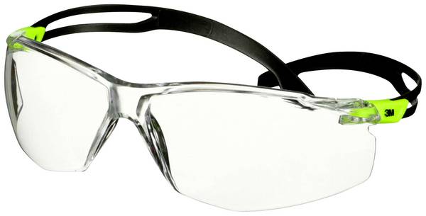 3M SecureFit SF501SGAF-GRN Skyddsglasögon inkl. anti-fogskydd Grön