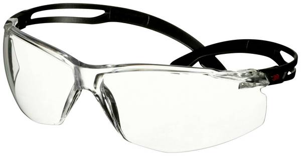 3M SecureFit SF501AF-BLK Skyddsglasögon inkl. anti-fogskydd, med repskydd Svart