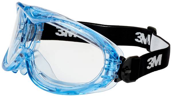 3M Fahrenheit FHEIT Heltäckande skyddsglasögon med repskydd Blå, Svart EN 166 DIN 166