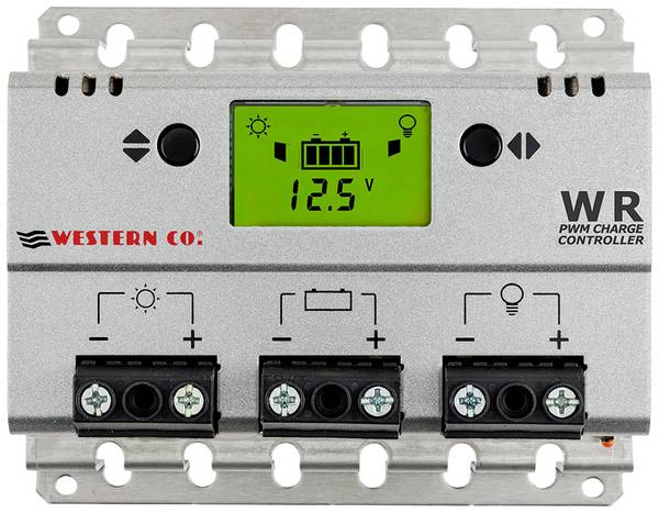Western Co. Solar Charge Controller WR 10 Solenergi laddningsstyrenhet PWM 12 V, 24 V