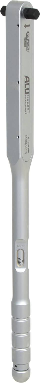 Silverfärgad ficklampa i avlång form med strukturerat grepp och knapp på sidan, lämplig för camping eller verkstad.