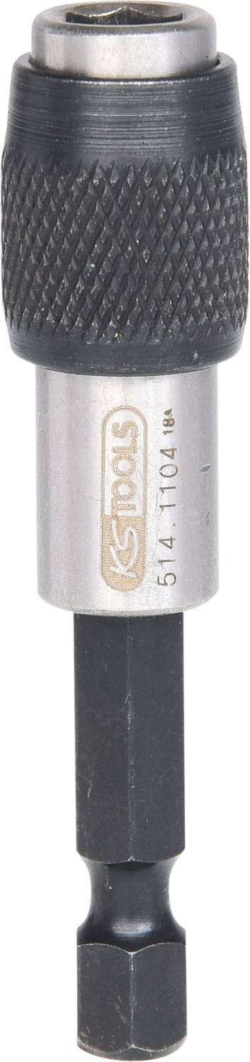 Bitsnyckel med svart, räfflad handtag och silveraktig skaft. Märkning: 'KS Tools'. Används för att dra åt eller lossa skruvar.