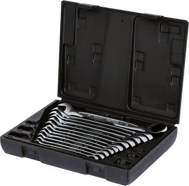 KS Tools 503.4665  Ringskruvnyckelsats  Nyckelvidd (Metrisk) (för titel) 8 - 19 mm