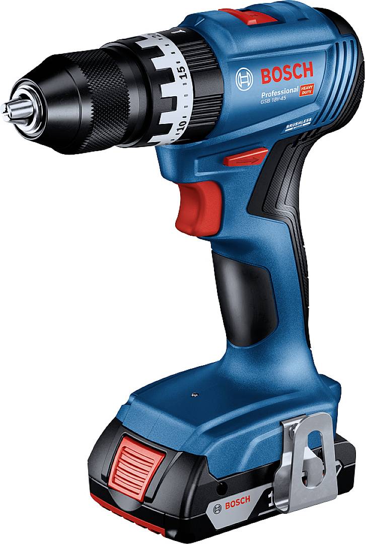 Bosch Professional GSB 18V-45 06019K3305 Slagborrmaskin batteri borstfri