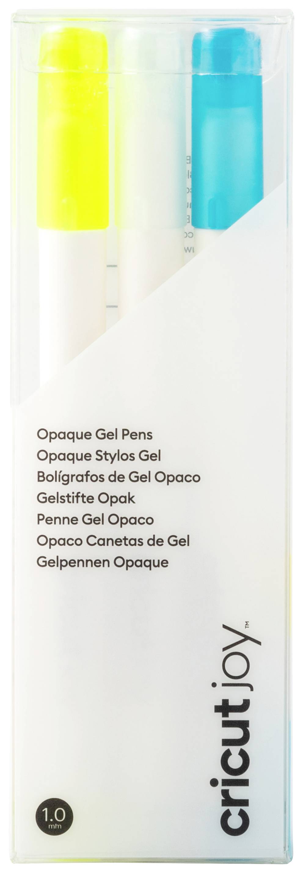 Cricut Joy™ Gel 1,0 mm, 3er Stiftsats Vit, Blå, Gul