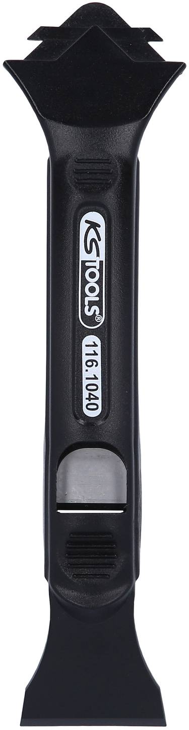 Svart KS Tools verktyg, modellnummer 116.1040, för borttagning av invändiga klädselclips i bilar.