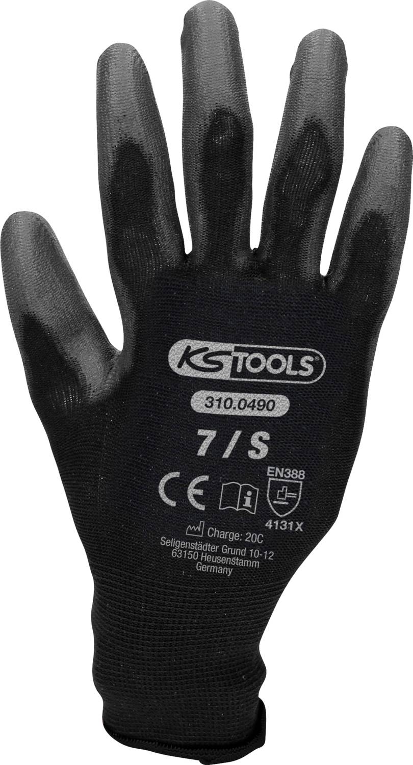 KS Tools 310.0490 310.0490 Arbetshandske Storlek (handskar): 7 EN 388 12 st