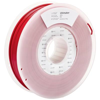 UltiMaker 227336 3D-skrivare Filament PETG kemiskt beständig, Värmebeständig 2.85 mm 750 g Röd 1 st