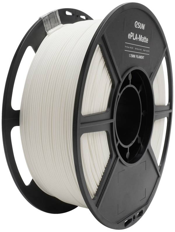 ESUN 2706205 3D-skrivare Filament PLA matt 1.75 mm 1 kg Matt vit 1 kg