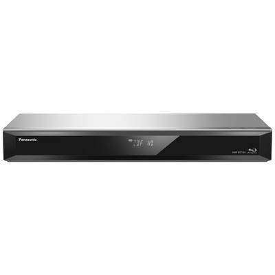En silverfärgad Blu-ray-spelare med digital display på framsidan. Displayen visar 'CD'. Modell från Panasonic.