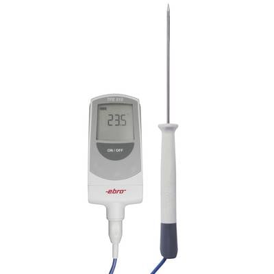 Ett digitalt termometer med en givare visar en temperatur på 23,5 grader Celsius.
