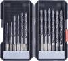 kwb 108830 Trä-spiralborr-set 12 delar 3 mm, 4 mm, 5 mm, 6 mm, 7 mm, 8 mm Snabbchuck, Tandkrans Chuck 12 st
