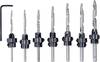 kwb 513190 Trä-fräsborr-set 8 delar 3 mm, 3.5 mm, 4 mm, 4.5 mm, 5 mm, 5.5 mm, 6 mm 8 st
