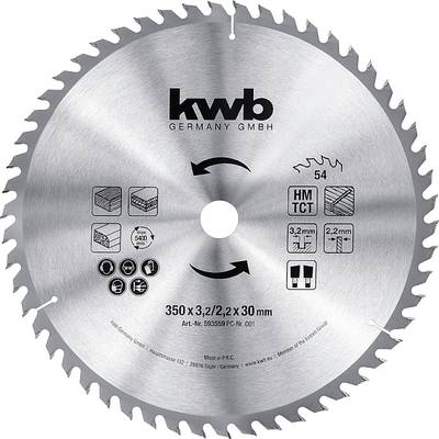 kwb 593559 Cirkelsågblad 350 x 30 mm 1 st