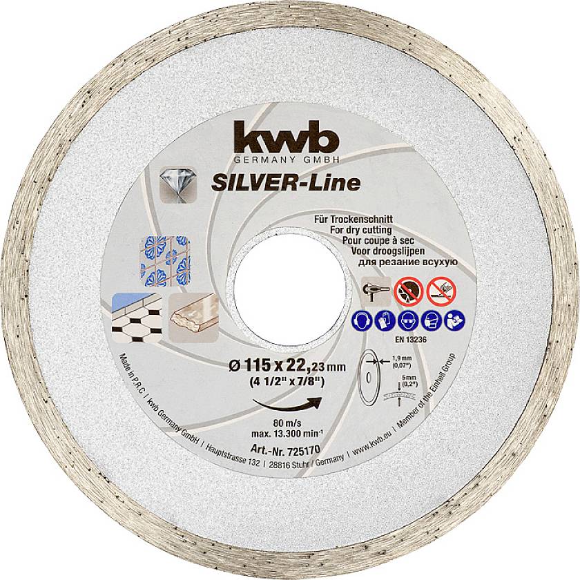 kwb 725170 Diamantkapskiva Diameter 115 mm 1 st