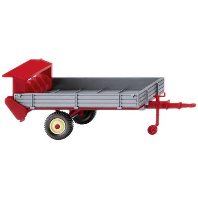 Wiking 0887 04 H0 Byggmodell Trailer Fortuna stall-bredströare silver/karminröd