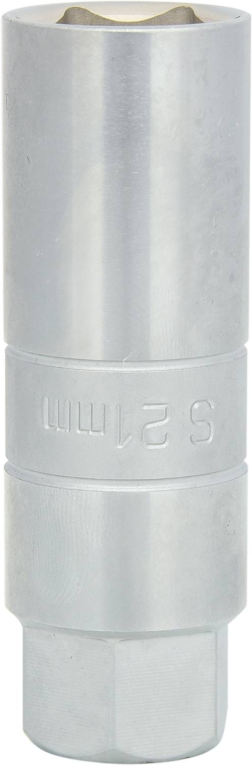 Metallnyckelinsats med gravyren '5,5 mm', cylindrisk form, avsedd att användas med skiftnyckel eller spärrhandtag.
