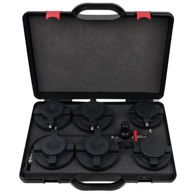 KS Tools 460.2465 LASTBIL turboladdare-laddningsluft-system-testväskset, 7-delars