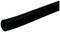 En svart, räfflad plastslang som kan användas för tekniska tillämpningar eller kabelskydd.
