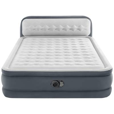 Intex 64448ND DuraBeam UltraPlushHeadboard Uppblåsbar säng (L x B x H) 236 x 152 x 86 cm Vit, Grå
