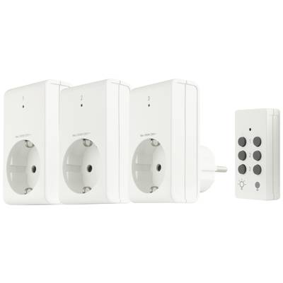 REV Funkschalt-Set Standard 3+1 ws 00834514 Trådlös strömbrytare 4 delar Inomhus 1000 W