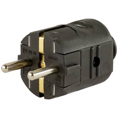 REV 0512013777 Stickpropp Plast 250 V Svart IP20