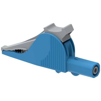 Electro PJP 5066-IEC-CD1-Bl Krokodilklämma Stiftanslutning 4 mm CAT III 1000 V, CAT IV 600 V Blå