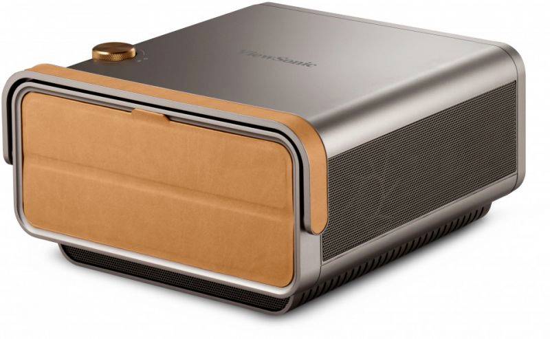 Kompakt, modern miniugn med metallhölje och orangea detaljer. Passar för små kök eller begränsat utrymme.