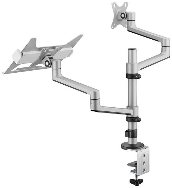 <br>  My Wall<br>  HL52L<br>  <br>  Monitor bordsfäste<br>  1 Skärm(ar)<br>  43,2 cm (17") - 81,3 cm (32")<br>  Silver<br>  Justerbar i höjd, Vridbar, Notebook-förvaring, Tiltbar<br>