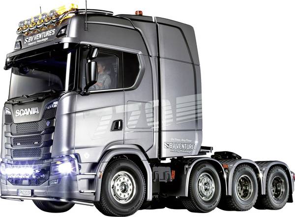 RC Modellastbil 1:14 Tamiya 1:14 RC Scania 770 S 8x4/4 56371-600 Elektrisk Byggsats