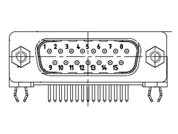 Molex 1731091909 D-SUB-kontakt Antal poler: 37 Lödpin 1 st Piece