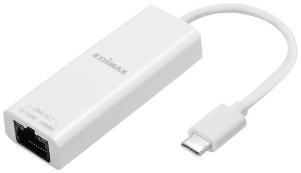 EDIMAX EU-4306C Nätverksadapter  10 / 100 / 1000 MBit/s USB-C®, RJ45