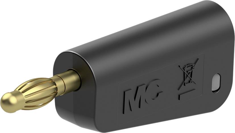 Stäubli LQ-4A-39 Laboratorie kontaktdon Kontakt Stift-Ø: 4 mm Svart 1 st Piece