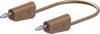 Stäubli LK-4N-F10 Mätledning 75 cm Brun 1 st
