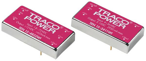 TracoPower TEN 15-2411WI DC/DC-omvandlare kretskort 24 V/DC 5.1 V/DC 2.95 A 15 W Antal utgångar: 1 x Innehåll 1 st