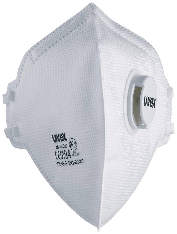 uvex uvex silv-Air class.3310 8763310 Dammskyddsmask med ventil FFP3 15 st EN 149:2001 + A1:2009 DIN 149:2001 + A1:2009